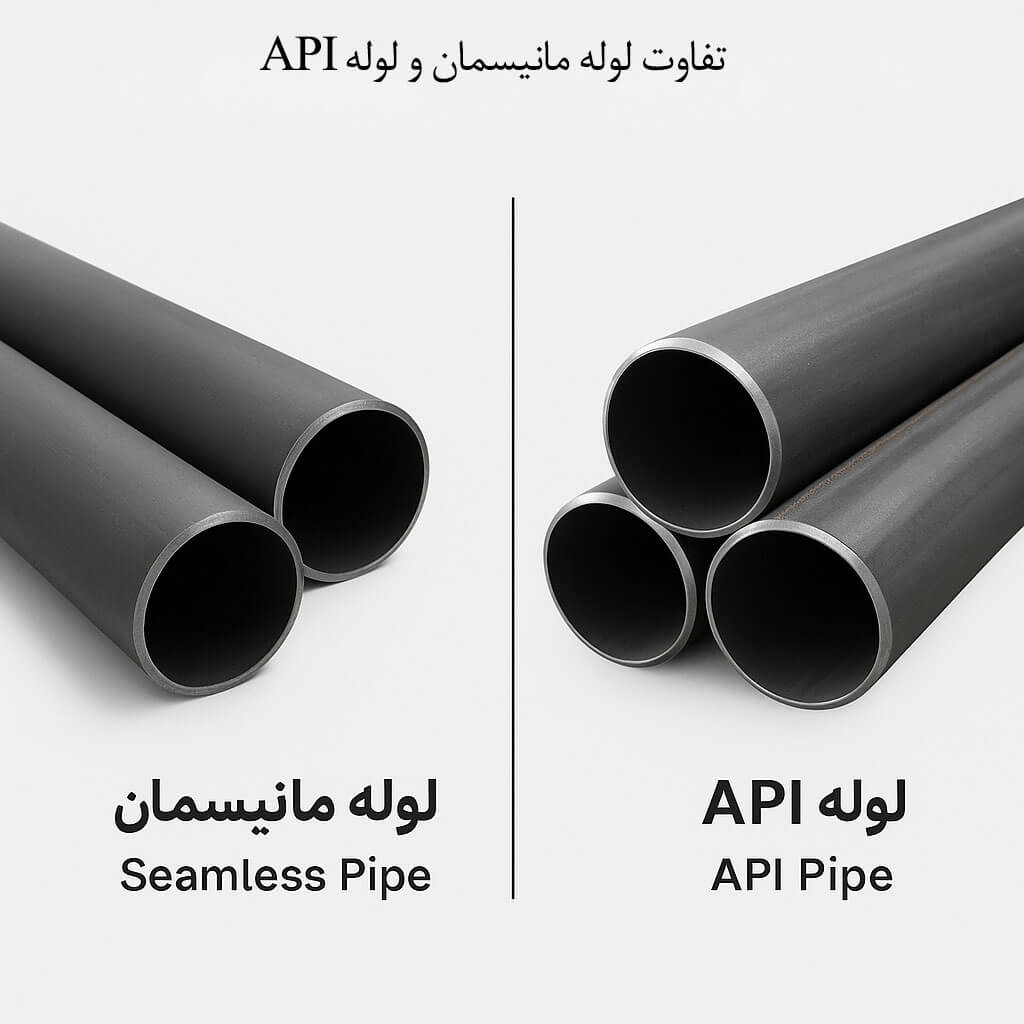 تفاوت لوله مانیسمان و لوله api